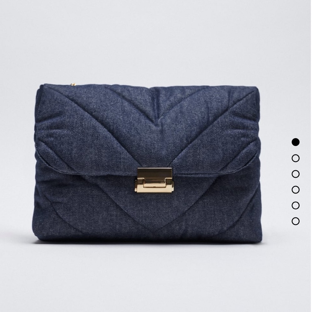 Zara quilted maxi shoulder bag